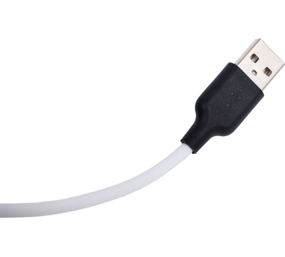 Кабель USB 2.0 Hoco X21, силиконовая оплетка, AM/microBM, бело-черный, 1м макс.ток 2 А 6957531071389