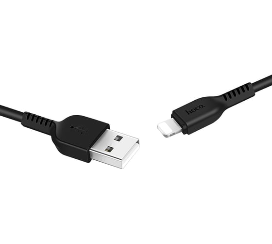 Кабель USB 2.0 Hoco X13, AM/Lightning M, черный, 1м 6957531061144