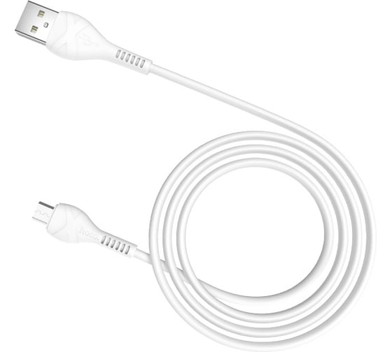Кабель USB 2.0 Hoco X37, AM/MicroBm, белый, 1м 6931474710505 23753-X37mW