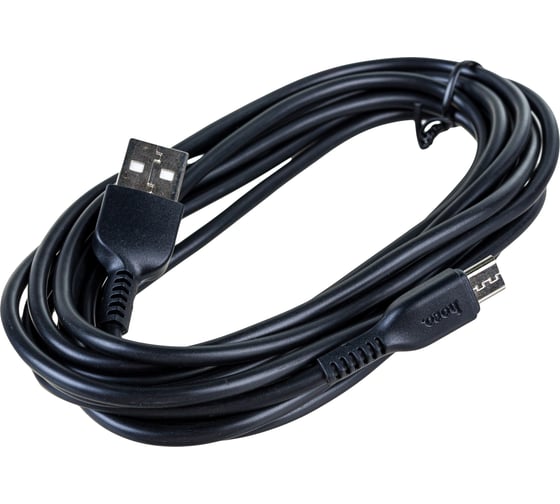 Кабель USB 2.0 Hoco X20, AM/microBM, черный, 3м макс. ток 2,4 А 6957531068945