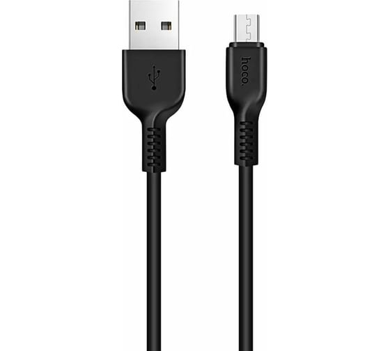 Кабель USB 2.0 Hoco X13, AM/microBM, черный, 1м макс.ток 2,4 А 6957531061168