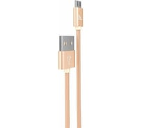 Кабель USB 2.0 Hoco X2 текстильная оплетка, AM/microBM, золотой, 1м 6957531032182