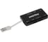 Картридер + Хаб Smartbuy 750, USB 2.0 3 порта+SD/microSD/MS/M2 Combo, черный SBRH-750-K 2