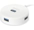 USB 3.0 хаб SMARTBUY 4 порта, СуперЭконом круглый, белый SBHA-7314-W 2