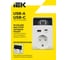 Адаптер IEK Т-03/01 1 место 2P+PE 16А 2хUSB A+C 20Вт бел. WTP11-16-01-1A1C-ZU-K01 4