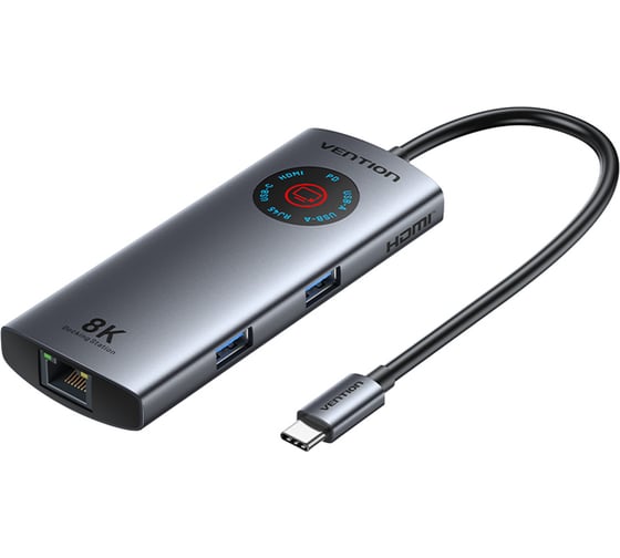 Мультифункциональный хаб Vention USB-C 6 в 1 HDMI 8K TQZHB 1