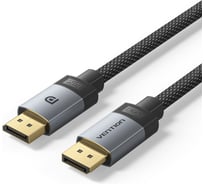 Кабель VENTION DisplayPort v2.1 20M/20M - 1м Тканевая оплетка HGBHF