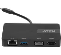 Док-станция ATEN 4хUSB 3.1 Gen 1+VGA+HDMI+RJ45, питание от шины, некаскадируемый UH3232-AT