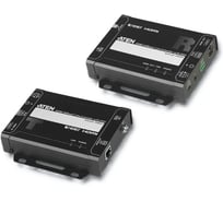 Удлинитель ATEN HDMI HDBaseT-Lite+RS232+IR, 60 м, 1xUTP Cat5e, HDMI+RJ45+3-контактн. клемма+MINIJACK, F, без шнуров, БП 220 5V VE802-AT-G