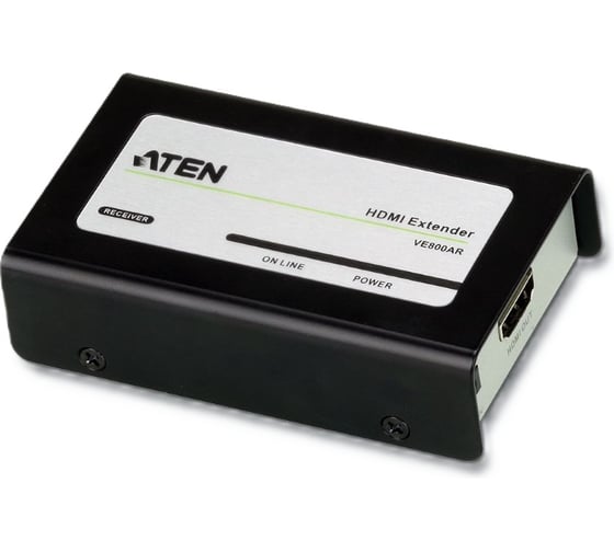Удлинитель ATEN HDMI, 60 м, 2xUTP Cat5e, HDMI+2xRJ45, F, без шнуров, БП 220 5V VE800AR-AT-G