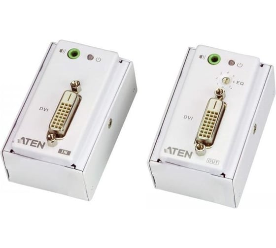 Удлинитель ATEN DVI Over Cat 5 Extender with MK Wall Plate W/EU ADP VE607-AT-G