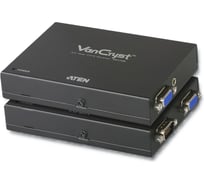 Удлинитель ATEN extender, VGA/SVGA+AUDIO, 300 м, 1xUTP Cat5e, HD-DB15+MINI JACK, M+F F, со шнуром VGA+AUDIO, БП 220 5.3V VE170-AT-G