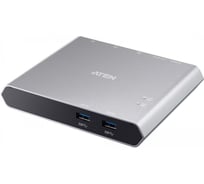 Переключатель ATEN USB-концентратор, электрон., USB, ноутбук+смарт-фон (Android) 2 устройства, 2 USB 3.2 Gen 1 C -тип 2 USB 3.2 Gen 1 A-ти US3310-AT