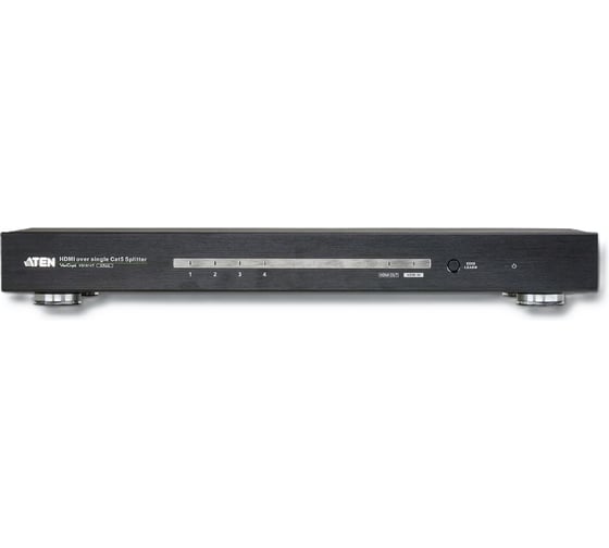 Разветвитель ATEN Video Splitter, HDMI, 1 4 монитора/port, 100 метр./1080p; 60 метр./4Kx2K, F, без шнуров, БП, (по 1 витой паре;треб. ус VS1814T-AT-G