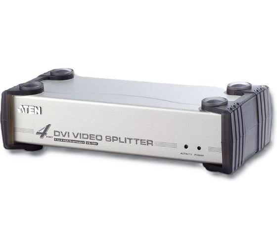 Разветвитель ATEN видео/аудио, DVI, 1 вх./4 вых. 1920×1200/60 Гц VS164-AT-G