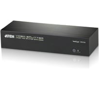Разветвитель ATEN Video Splitter, VGA/SVGA/MultiSync+AUDIO, 1 4 монитора/port 450MHz, 65 метр., F M, без шнуров, БП 220 5.3V VS0104-AT-G
