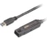 Шнур UE3315A-AT-G, USB, A>A, Male-Female, 4 провода, опрессованный, 15 метр., черный, (Б.П. 220> 5V в комплекте;наращиваемый до 3шт;USB 3.1Gen 1 ATEN 00-00822414 3