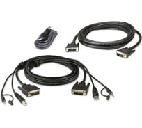 Комплект кабелей ATEN 2L-7D03UDX4 USB, DVI-D Dual Link для защищенного KVM-переключателя (3м) 2L-7D03UDX5