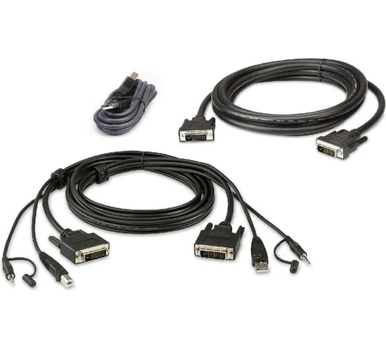 Комплект кабелей ATEN 2L-7D03UDX4 USB, DVI-D Dual Link для защищенного KVM-переключателя (3м) 2L-7D03UDX5 1