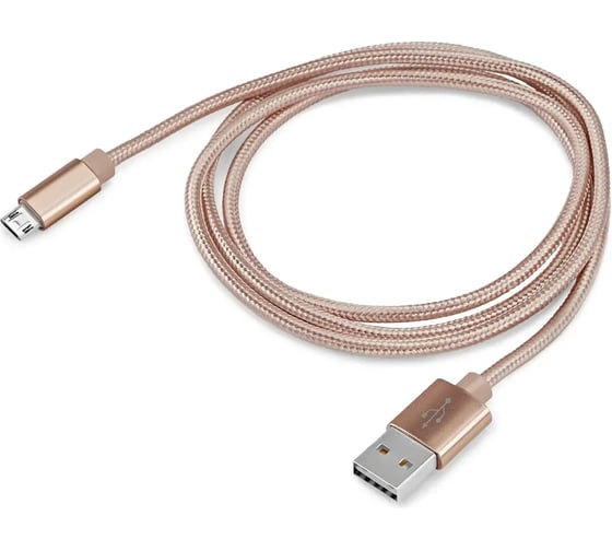 Кабель Buro Braided BHP RET MICUSB-BR USB (m)-micro USB (m) 1м золотистый 485605