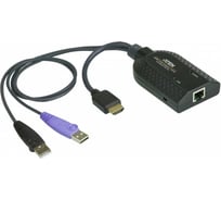 Адаптер ATEN KVM KVM HDMI USB, 50 метр., 1xUTP Cat5e, для подкл.комп.к перекл.KH15xxA/KH15xxAi/KL15xxAi/KH25xxA/KN21xxx/41xxx/11xxv/KMxx32, KA7168-AX