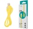 Кабель силиконовый USB-Lightning 8pin VIXION, 1м, PRO VX-12i, для зарядки и перед. данных, желтый, 02984 514413 3