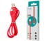 Кабель силиконовый USB-Lightning 8pin VIXION, 1м, PRO VX-12i, для зарядки и перед. данных, красный, 02977 514414 1