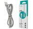 Кабель силиконовый ОФИСМАГ USB-Type-C, 1 м, vixion PRO VX-12c, для зарядки и передачи данных, серый 03042 514412 3