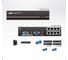 Разветвитель ATEN Video Splitter, VGA/SVGA/MultiSync+AUDIO, 1 8 мониторов/port, 300 метр., F, без шнуров, БП 220 5.3V, (по витой паре;т VS1208T-AT-G 2