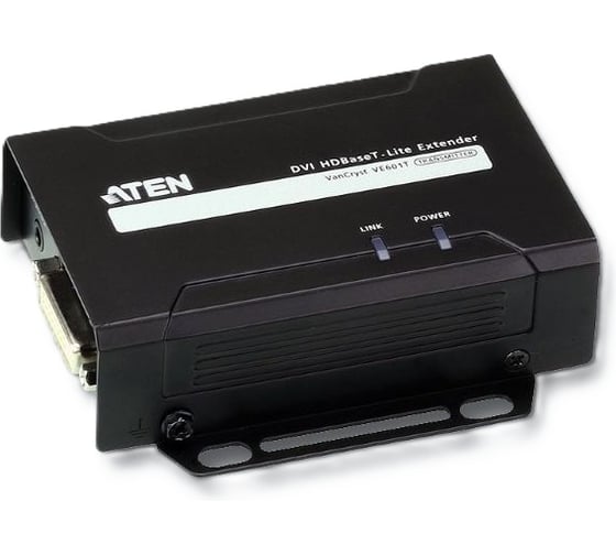 Удлинитель ATEN DVI HDBaseT-Lite, 70 м, 1xUTP Cat5e, DVI-D+RJ45, F, без шнуров, БП 220 5V VE601T-AT-G