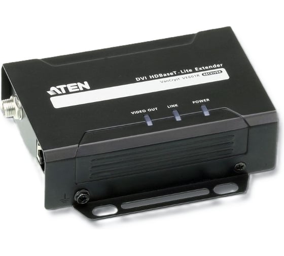 Удлинитель ATEN DVI HDBaseT-Lite, 70 м, 1xUTP Cat5e, DVI-D+RJ45, F, без шнуров, БП 220 5V VE601R-AT-G