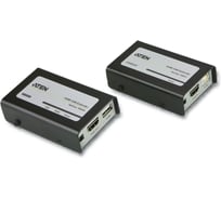 Удлинитель ATEN HDMI+USB, 60 м, 2xUTP Cat5e, HDMI+2xRJ45+USB, F, без шнуров, 2xБП 220 5V VE803-AT-G