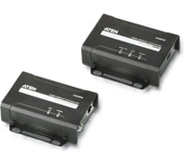 Удлинитель ATEN HDMI HDBaseT-Lite, 60 м, 1xUTP Cat5e, HDMI+RJ45, F, без шнуров, 2xБП 220 5V VE801-AT-G