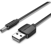 Кабель VENTION USB AM/DC-jack 3.5мм M - 1.5м черный CEXBG