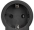 Тройник IEK STANDARD Т-01/02 2 места 2P+PE 16А вертикальный черный 050511 2