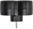 Тройник IEK STANDARD Т-01/02 2 места 2P+PE 16А вертикальный черный 050511 4