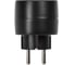 Тройник IEK STANDARD Т-01/02 2 места 2P+PE 16А вертикальный черный 050511 5