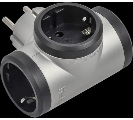 Тройник IEK STANDARD Т-01/03 3 места 2P+PE 16А алюминий 050664