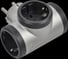Тройник IEK STANDARD Т-01/03 3 места 2P+PE 16А алюминий 050664 1