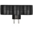 Тройник IEK STANDARD Т-01/03 3 места 2P+PE 16А вертикальный черный 050512 4