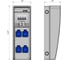 Навесной щит с розетками EVOL COMBOX ULTRA 6, 0105-001-1 2