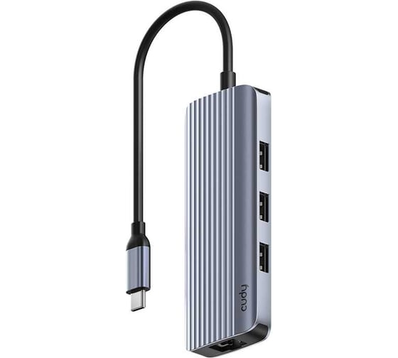 Концентратор Cudy UH606 USB-C 6 в 1 с гигабитным портом Ethernet и поддержкой HDMI (4K, 60 Гц) 10000152925