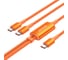 Кабель-разветвитель VENTION USB 2.0 CM/USB-CM x 2 -1.3м 5A 140W Оранжевый TRUOBB 1