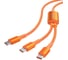 Кабель-разветвитель VENTION USB 2.0 CM/USB-CM x 2 -1.3м 5A 140W Оранжевый TRUOBB 2
