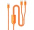 Кабель-разветвитель VENTION USB 2.0 CM/USB-CM x 2 -1.3м 5A 140W Оранжевый TRUOBB 3
