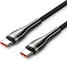 Кабель USB VENTION 2.0 CM/CM - 1,2м. Нейлоновый Чёрный 5А PD240W CTYBAV 1