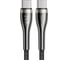 Кабель USB VENTION 2.0 CM/CM - 1,2м. Нейлоновый Чёрный 5А PD240W CTYBAV 3