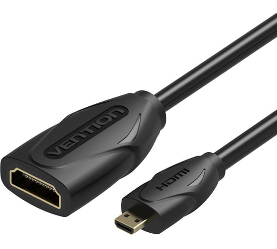 Кабель-удлинитель VENTION HDMI High speed v2.0 19F/ micro HDMI 19M - 1м ABBBF