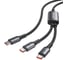 Кабель-разветвитель VENTION USB 2.0 CM/USB-CM x 2 -1.3м 5A 140W Чёрный TRUBBB 2
