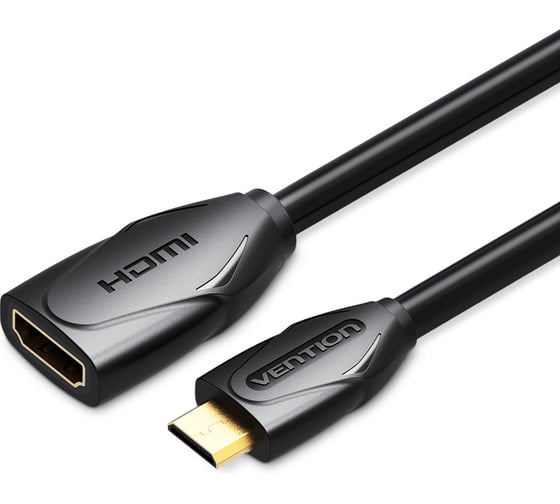 Кабель-удлинитель VENTION HDMI High speed v2.0 19F/ mini HDMI 19M - 1м ABAAF